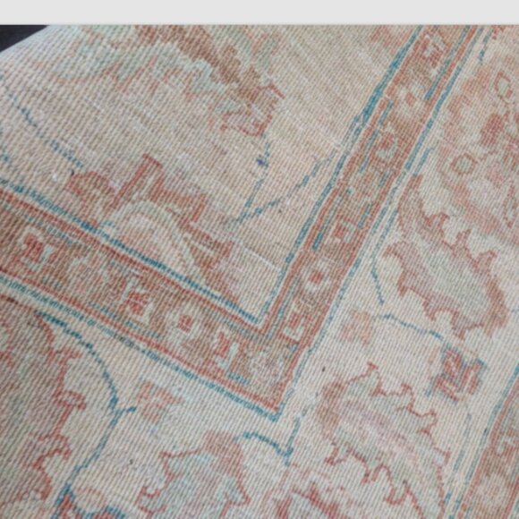 Indo Oushak Vintage Rug 66"x 94" Hand-Knotted Traditional | 100% Wool - Picture 11 of 16
